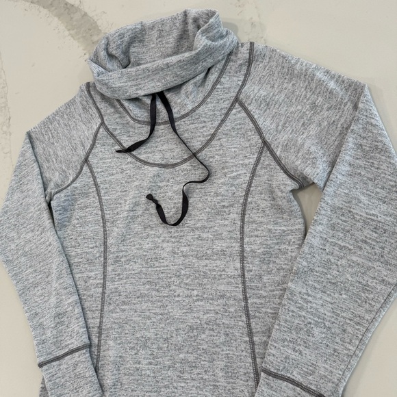 Kuhl Lea Cowl Neck Knit Sweater Dress Womens Medium HeatherGray Outdoor Gorpcore - Picture 3 of 10